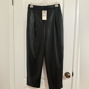 RW&CO. Women's Faux Leather Black Pants - 6